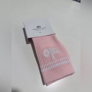 ALO Yoga Pink Throwback Socks